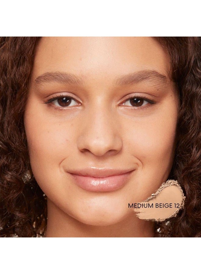 bareMinerals Original Loose Powder Foundation SPF 15, Lightweight Mineral Loose Powder Foundation Makeup, Buildable Coverage, Talc Free, Vegan (Medium Beige 12) - Image 4