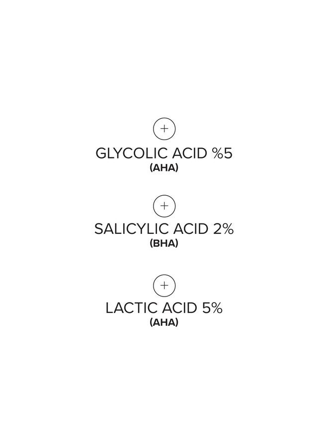 درمتلجي وسادات تقشير الوجه والجسم من تينجل - علاج حب الشباب المضاد للشيخوخة بحمض الجليكوليك وحمض اللاكتيك وحمض الساليسيليك - مُقلِّل للمسام، ومنظف للزيوت، ومزيل للرؤوس السوداء، ومقشر للبشرة في آن واحد - Image 2