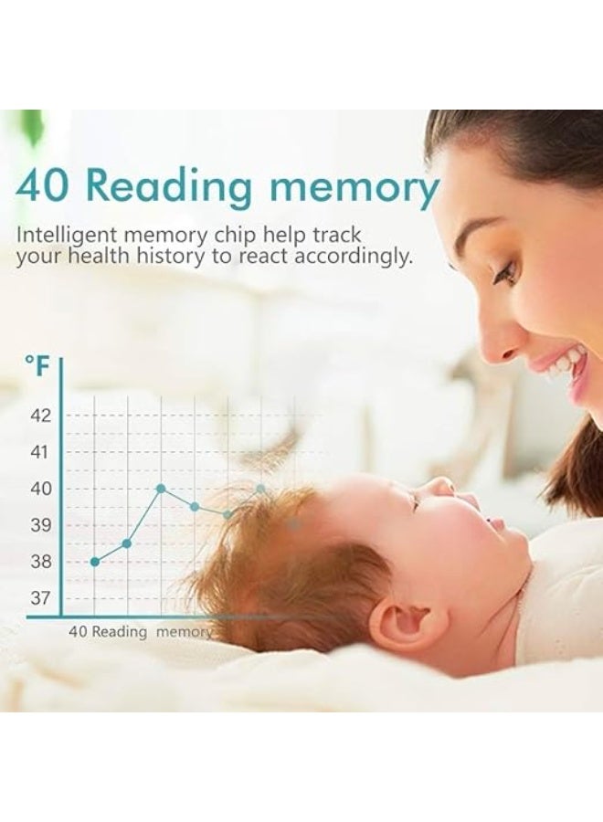 ترمومتر Joyhicare الاحترافي بالإنفراريد - جهاز قياس حرارة الجبهة والأجسام بدون تلامس - دقة طبية مع ذاكرة 50 قراءة وإنذار للحمى والوضع الصامت - Image 4