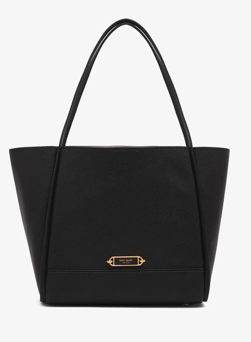Logo Detail Top Handle Tote