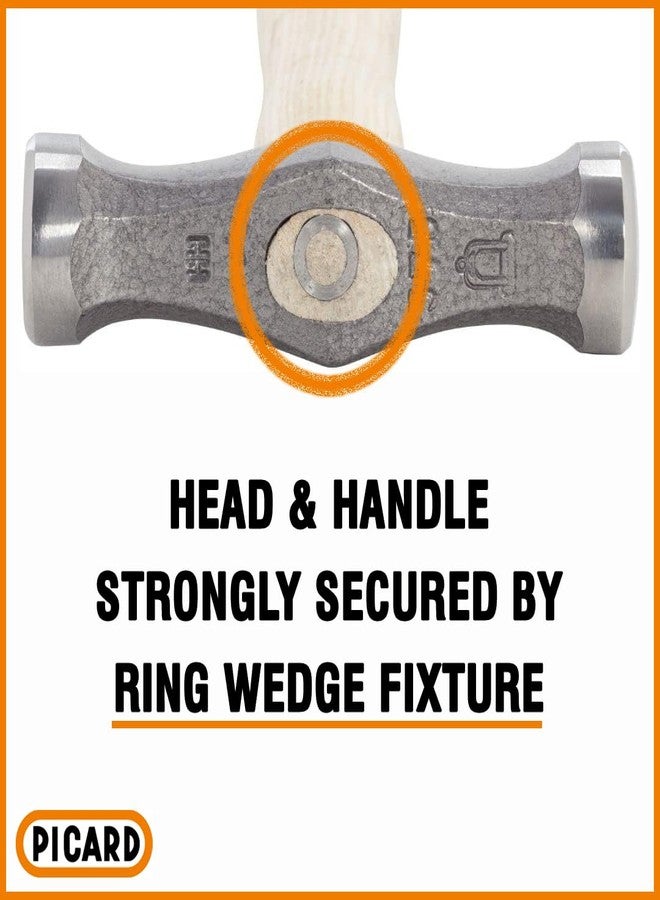 Picard Stretching Hammer, Alloyed Special Steel Head, Premium Ash Wood Handle, Ultimate Tool for Roofers and Slaters, Made in Germany, 375g - Image 3