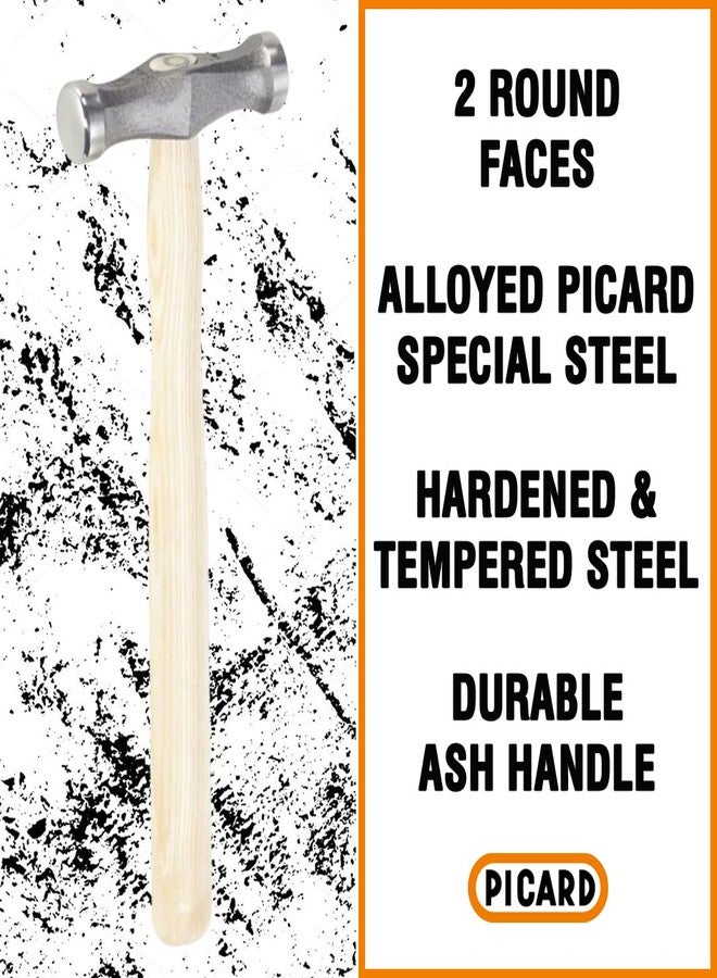 Picard Stretching Hammer, Alloyed Special Steel Head, Premium Ash Wood Handle, Ultimate Tool for Roofers and Slaters, Made in Germany, 375g - Image 2