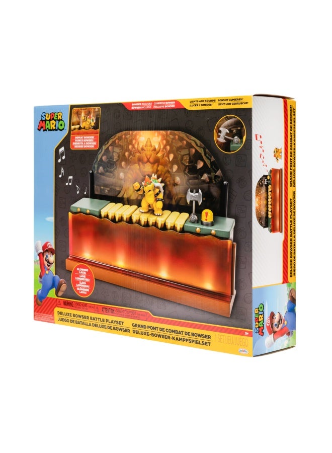 Super Mario Nintendo Super Mario Bowser Battle Action Figure Playset - Image 2