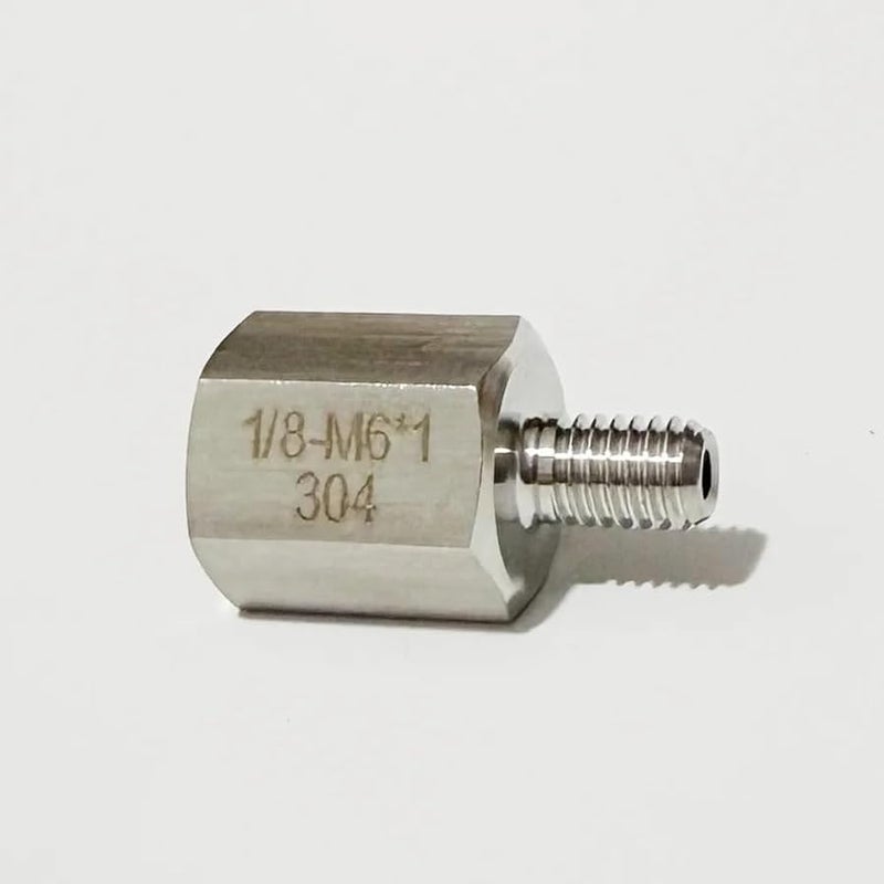 1 8 BSPP Female To Male 304 Stainless Steel High Pressure Pipe Fitting Connector - Image 3