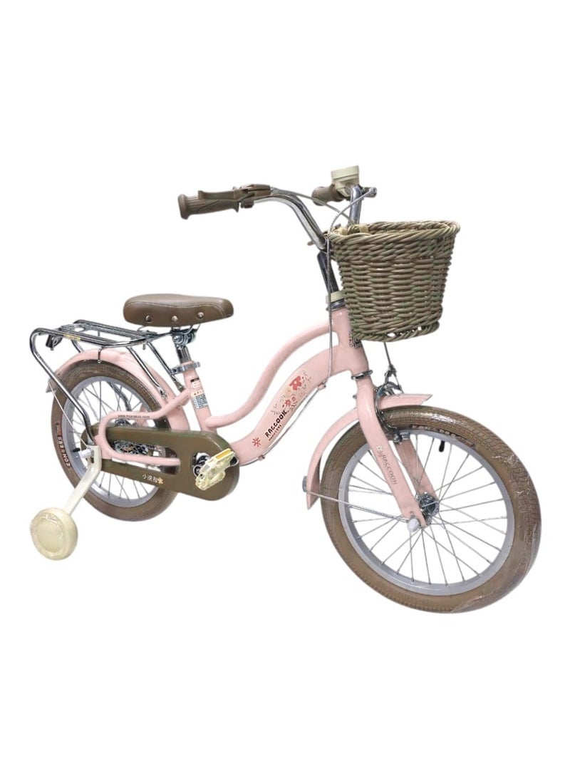 BABYCARA Kids Bike 12/14/16 Inch Assorted Cycling Removable Stabilizers Steel Frame with Basket and Air Tire  - Image 2