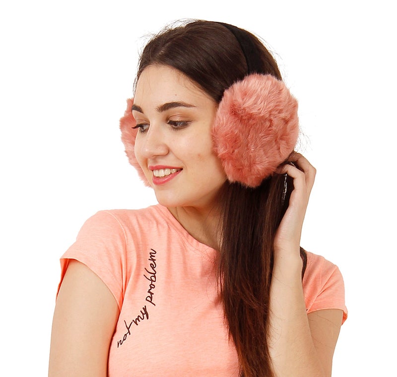FabSeasons Faux Fur Winter Outdoor Accessory Foldable Ear Muffs/Warmer for Girls & Women for protection from Cold, Ideal Head/Hair Accessory during winters - Image 5
