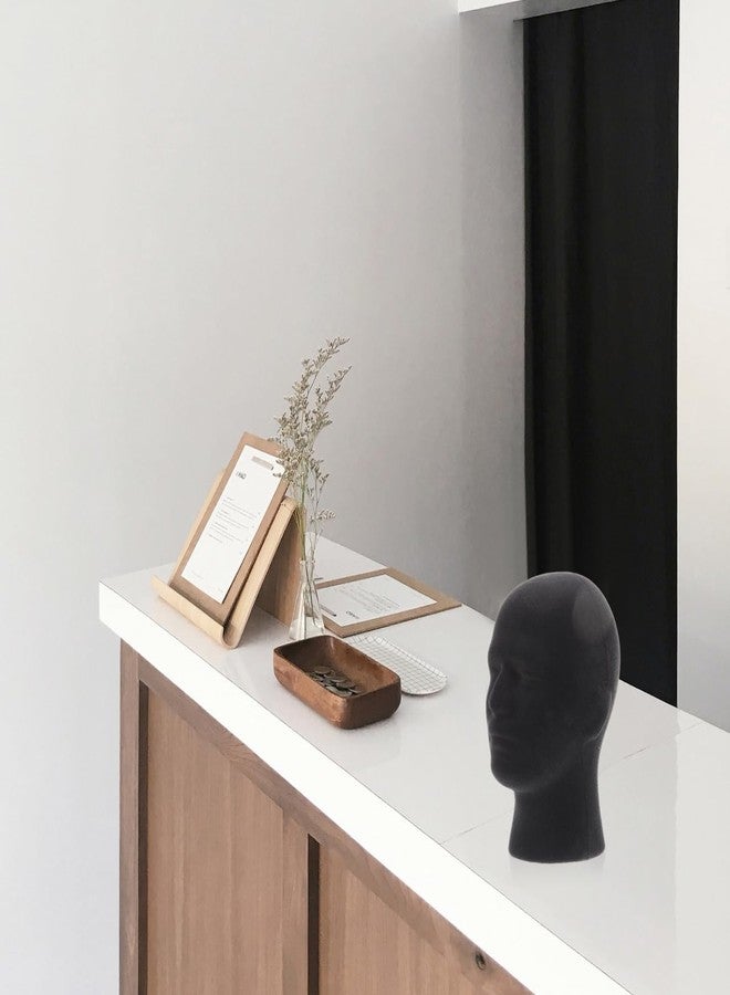 KALLORY Male Foam Mannequin Head 2 Pack 10.82In Wig Display Stand Hat Holder for Styling Practice Wig Drying and Hair Accessories Display - Image 5