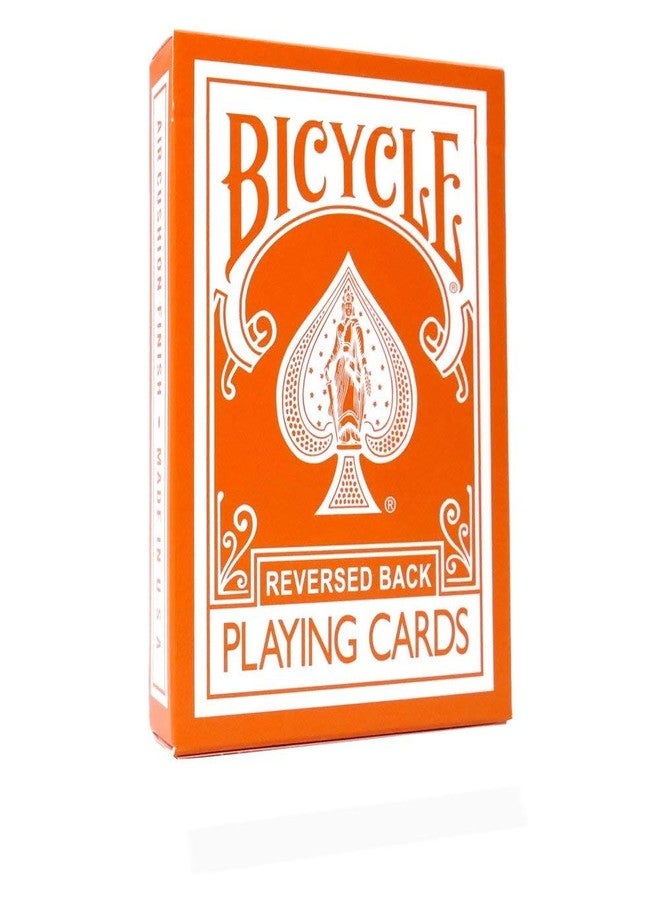 Magic Makers Orange Playing Cards Bicycle Deck - Image 1