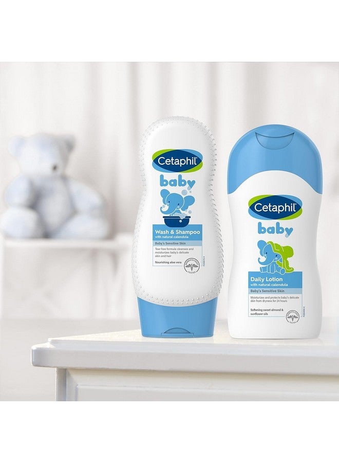 Cetaphil Baby Shampoo and Body Wash with Organic Calendula, Tear Free, Hypoallergenic, Soap Free, Ideal for Everyday Use, 7.8 Ounce (Pack of 2) - Image 3
