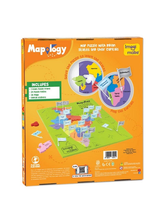 إيماجيميك ألغاز خريطة الهند من Imagimake Mapology - تتضمن عواصم الولايات - جغرافيا للأطفال - ألعاب تعليمية للأطفال من سن 5 إلى 7 سنوات - هدية للأولاد والبنات من سن 5 و6 و7 و8 و9 سنوات - Image 5