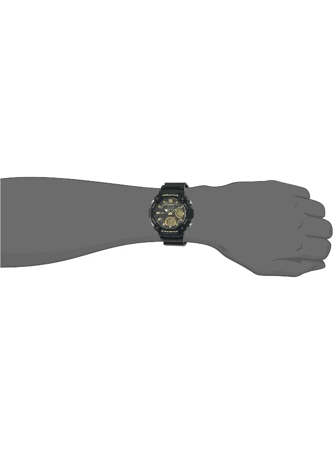 CASIO Men's Men's Watch - AEQ-120W-9AVDF Blue Dial, Black Band