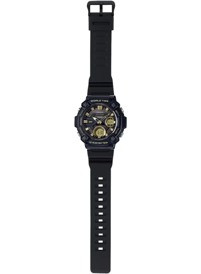 CASIO Men's Men's Watch - AEQ-120W-9AVDF Blue Dial, Black Band