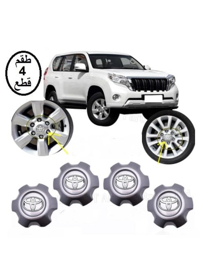 Wheel Center Caps for Toyota Prado 2014-2021 OEM Style Replacement with Premium ABS Material