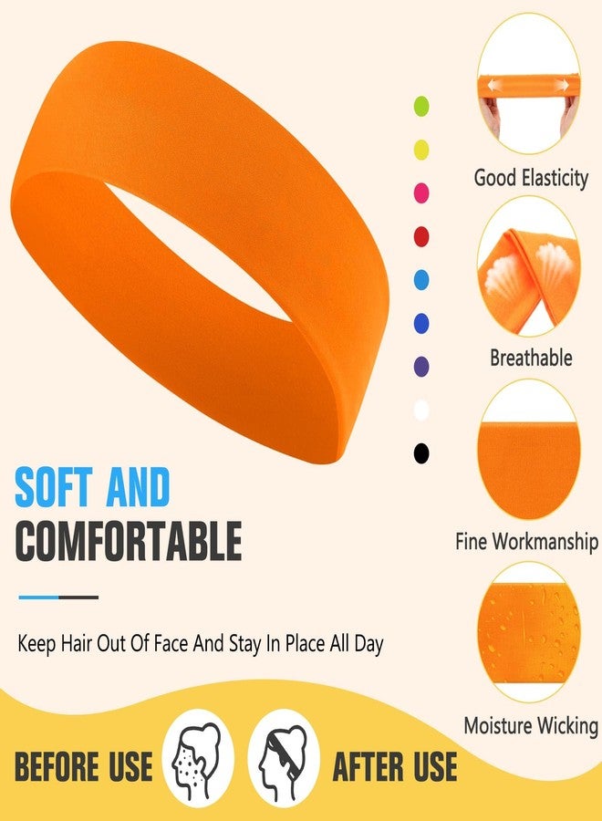 Hotop 30 Pcs Sport Headbands for Women Non Slip Stretchy Soft Fabric Elastic Sweatbands Bulk for Yoga DIY Team Gifts(Multicolor) - Image 3