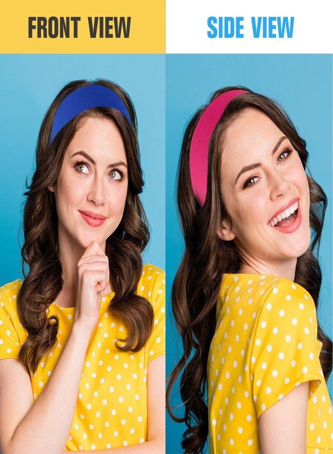 Hotop 30 Pcs Sport Headbands for Women Non Slip Stretchy Soft Fabric Elastic Sweatbands Bulk for Yoga DIY Team Gifts(Multicolor) - Image 5