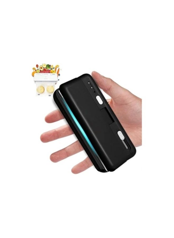 Mini Bag Sealer, USB Rechargeable Heat Sealer, Heat Cutter u0026 Sealer, Handy Chip Bag Resealer, Kitchen Gadget for Snack Cookies Plastic Bags Foods Storage Fresh  - Image 1