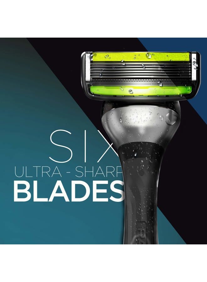Dorco Pace 6 Plus- Six Blade Razor System with Trimmer - 52 Pack Refill (No Handle) - Image 3