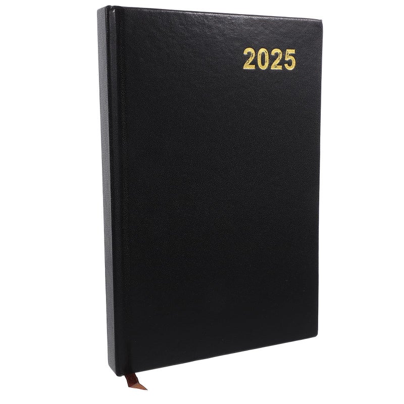 2025 A5 Academic Planner Diary Black Cover Monthly Weekly Calendar Organizer For Students Teachers - Image 2