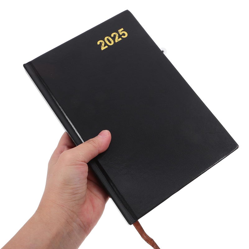 2025 A5 Academic Planner Diary Black Cover Monthly Weekly Calendar Organizer For Students Teachers - Image 4