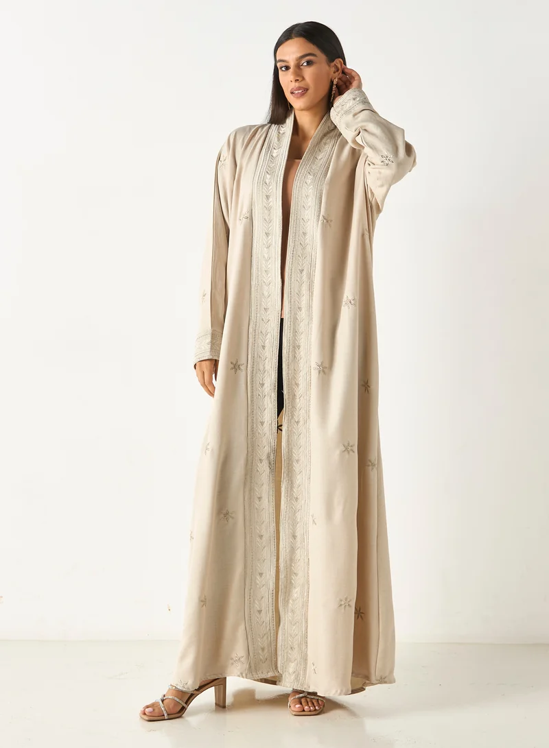 Hadiyath Al Madinah HM - Embroidered Abaya with Hijab