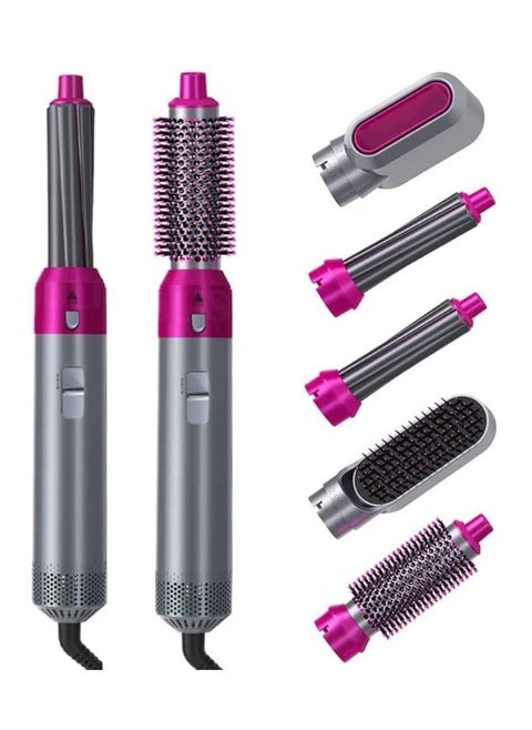5 in 1 Hair Dryer Hot Air Brush Styler Negative ​Ion Hair Straightener Volumizer Hair Curler Hot Air Wrap Comb Brush