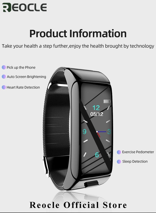 REOCLE Smart Watch Fitness Tracker with Activity Tracker & Sleep Monitor & Blood Oxygen Monitor & Everyday Water Resistant Bluetooth 4.0 Waterproof Smart Band Smart Watch - Image 4