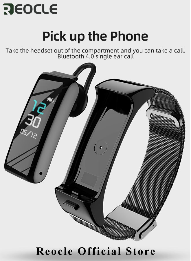 REOCLE Smart Watch Fitness Tracker with Activity Tracker & Sleep Monitor & Blood Oxygen Monitor & Everyday Water Resistant Bluetooth 4.0 Waterproof Smart Band Smart Watch - Image 2