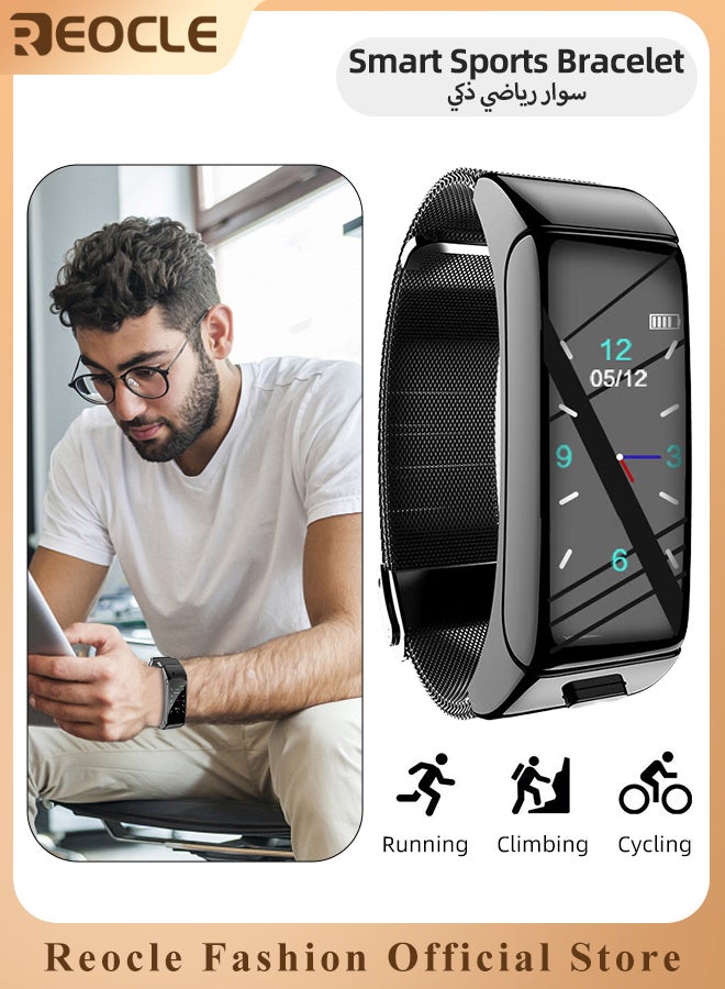 REOCLE Smart Watch Fitness Tracker with Activity Tracker & Sleep Monitor & Blood Oxygen Monitor & Everyday Water Resistant Bluetooth 4.0 Waterproof Smart Band Smart Watch - Image 1