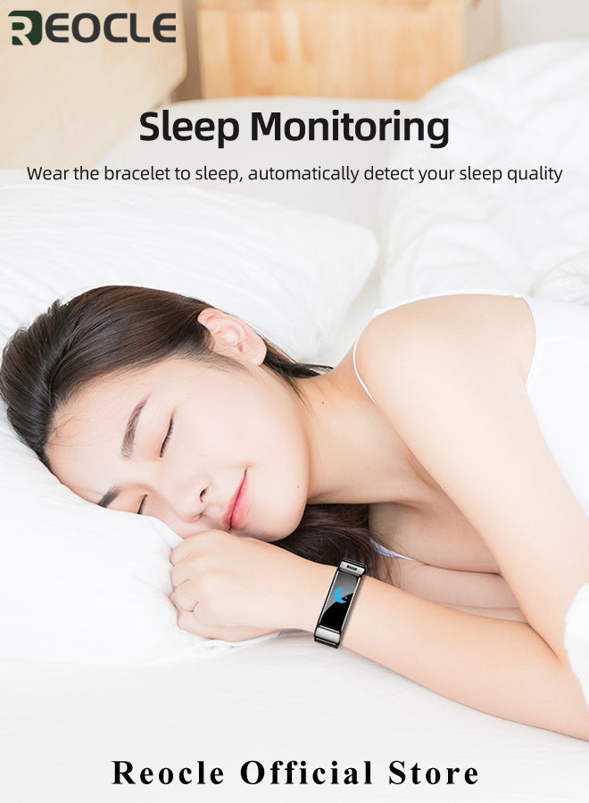 REOCLE Smart Watch Fitness Tracker with Activity Tracker & Sleep Monitor & Blood Oxygen Monitor & Everyday Water Resistant Bluetooth 4.0 Waterproof Smart Band Smart Watch - Image 5