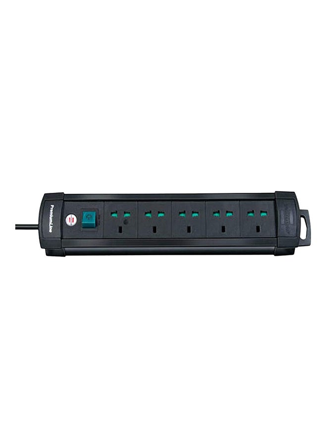 Brennenstuhl Brennenstuhl Premium 3m 5fold Socket Outlet Black 