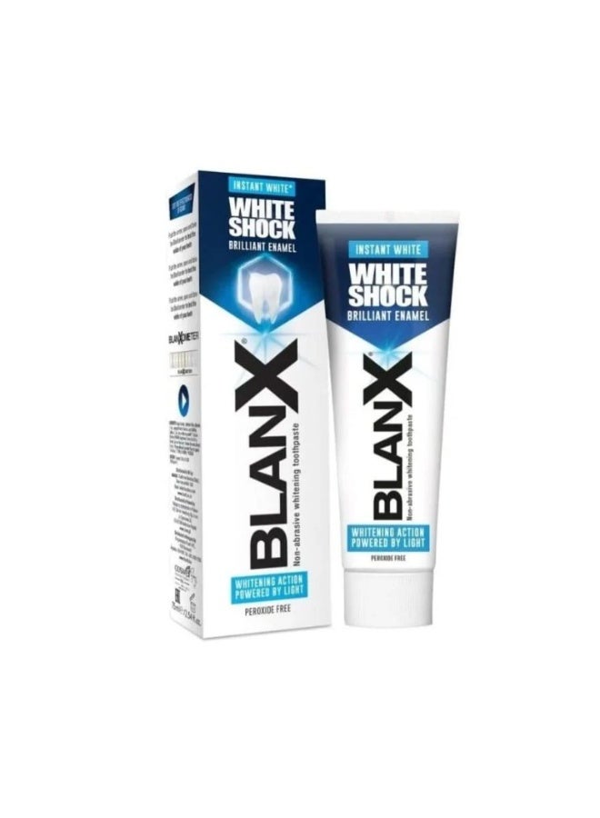 Blanx White Shock Instant White Toothpaste 75 ml