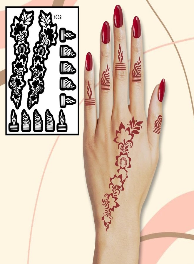 ORDERSHOCK Intricate Hand Mehndi Stencil Sticker for Modern Look - Image 5