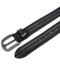 Classic Milano Classic Milano Genuine Leather Belt Men Casual Belt for men Mens belt 40MM 14901 (Black) by Milano Leather  - Image 2