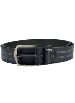 Classic Milano Classic Milano Genuine Leather Belt Men Casual Belt for men Mens belt 40MM 14901 (Black) by Milano Leather  - Image 4