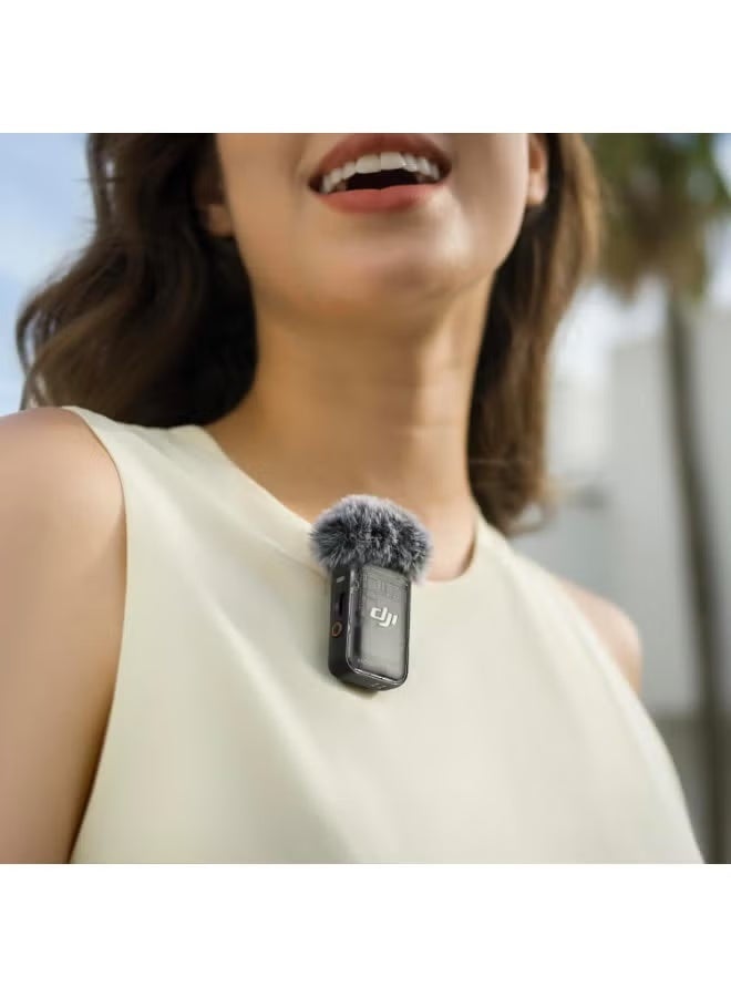 دي جي آي جهاز إرسال DJI Mic 2 (أسود داكن)، ميكروفون لاسلكي مع خاصية إلغاء الضوضاء الذكية، تسجيل داخلي لمدة 14 ساعة، بطارية تدوم 6 ساعات، ملحق مغناطيسي، ميكروفون بلوتوث، يوتيوب، مدونات فيديو - Image 5