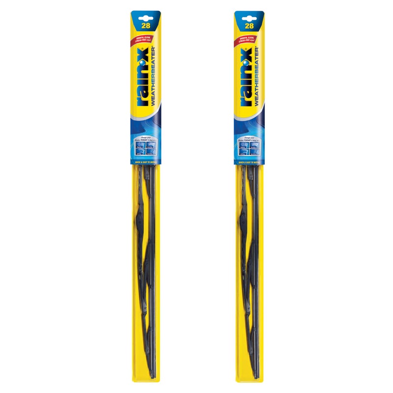 RainX 820152 WeatherBeater Wiper Blades 28 Windshield Wipers Pack Of 2 Automotive Replacement Windshield Wiper Blades That Meet Or Exceed OEM Quality And Durability Standards