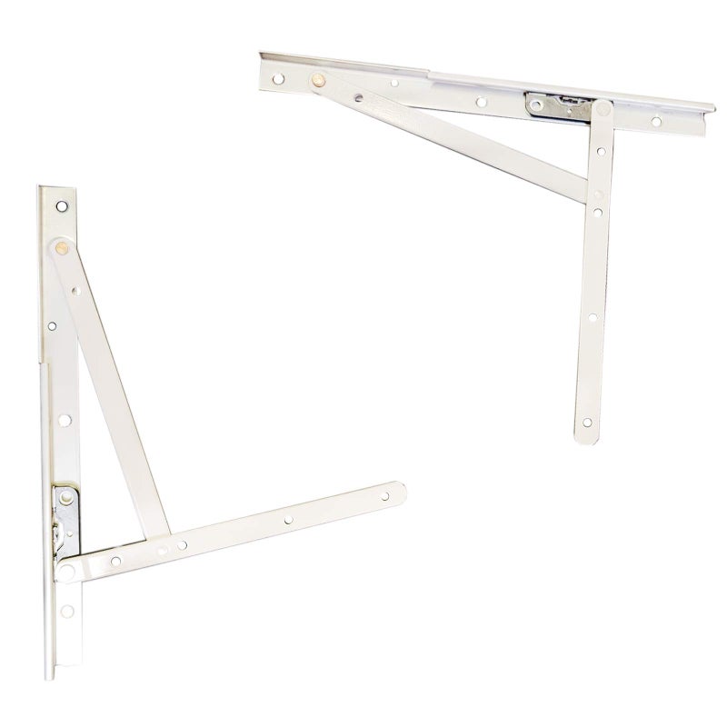 Bueyfolt 1 Pair Casement Window Hinge, 10 Inch Stainless Steel Finish Adjustable/2 Pack Standard Duty Concealed Hinge, Universal E-Gard Corrosion Resistant Coating Friction Stay Hinges for Awning/Hopper - Image 4