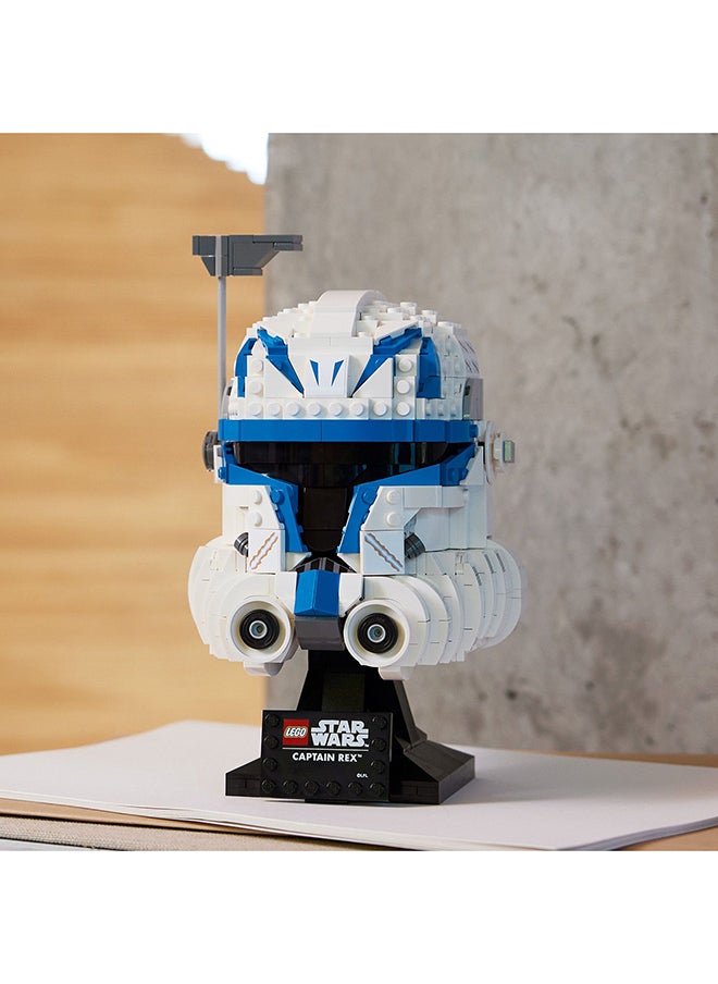 LEGO - Star Wars Captain Rex Helmet Building Kit for Adults; Collectible, Brick-Built Memorabilia for Display; Fun Gift Idea for Fans, Age 18+ (854 Pieces) 75349 - Image 1