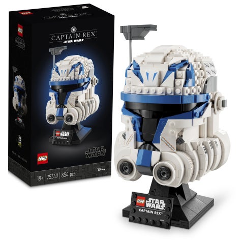 ليغو مجموعة البناء للبالغين خوذة كابتن ركس™ 75349 من LEGO® Star Wars™‌‎؛ نموذج عرض مبني من المكعبات قابل للتجميع (854 قطعة) - Image 1