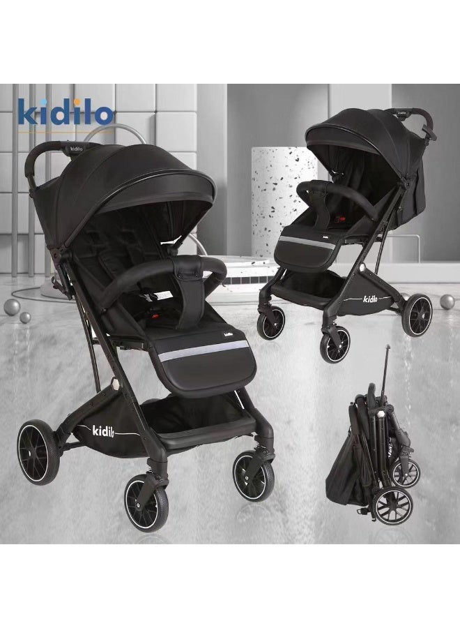 عربة أطفال KIDILO K2 خفيفة الوزن | عربة دفع مدمجة قابلة للطي | مقعد بوضعية مواجهة للأمام | عجلات أمامية دوارة | حزام أمان | عربة أطفال حضرية للاستخدام اليومي في الإمارات العربية المتحدة