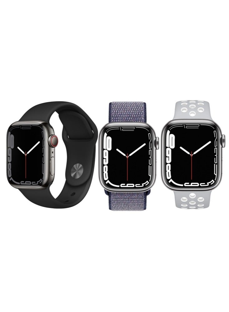 Perfii 3pcs Watch Bands Replacement for Apple Watch Strap Compatible with Apple Watch 49/46/45/44/42mm Series 10/9/8/7/6/5/4/SE/Ultra  - Image 1