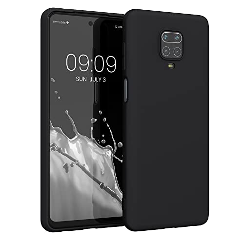 kwmobile Case Compatible with Xiaomi Redmi Note 9S / 9 Pro / 9 Pro Max Case - Soft Slim Protective TPU Silicone Cover - Black Matte - Image 1