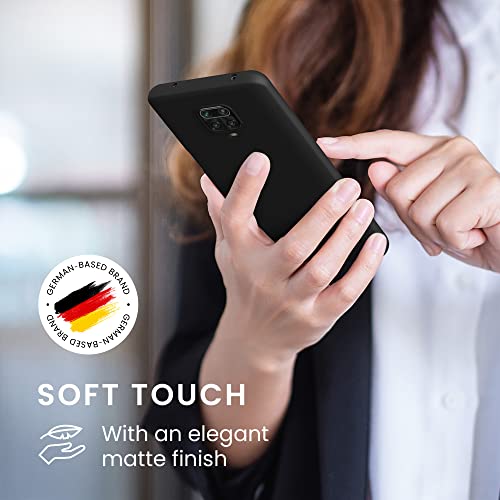 kwmobile Case Compatible with Xiaomi Redmi Note 9S / 9 Pro / 9 Pro Max Case - Soft Slim Protective TPU Silicone Cover - Black Matte - Image 4