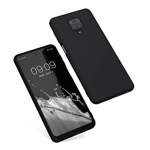 kwmobile Case Compatible with Xiaomi Redmi Note 9S / 9 Pro / 9 Pro Max Case - Soft Slim Protective TPU Silicone Cover - Black Matte - Image 5