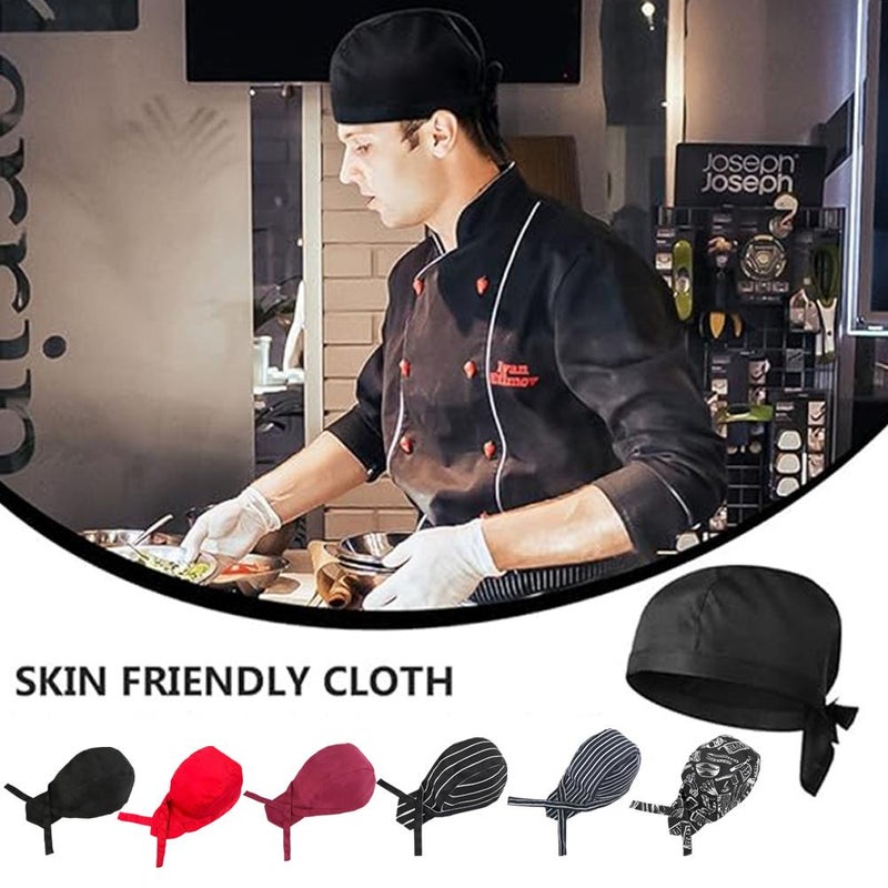 Chef's hat, restaurant headband, unisex waiter/waitress work cap, kitchen sushi shop pirate hat - Image 3