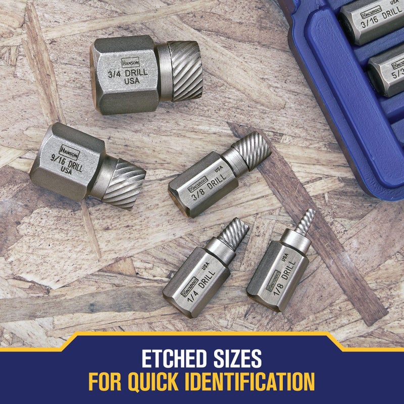 IRWIN Screw Extractor Set, Hex Head, Multi-Spline, 25-Piece (53227) - Image 5