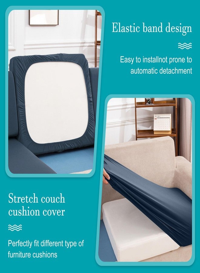 BIETYONE Patio Cushion Covers Outdoor Patio Cushion Covers,Super Elastic Outdoor Cushion Covers Replacement,Suitable for Outdoor Sofa Covers Patio Couch Cover Replacement (14Pcs,Gray Blue,Cover Only) - Image 5