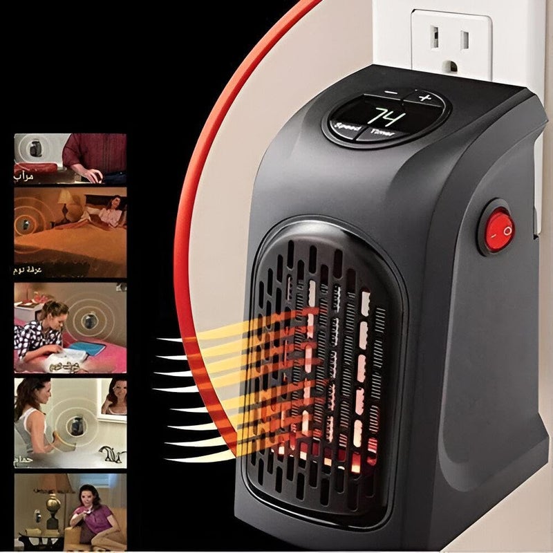 Room Heater - Space-Saving Electric Heater with Remote Control, 400W for Quick and Easy Warmth in Small Indoor Spaces - Image 5