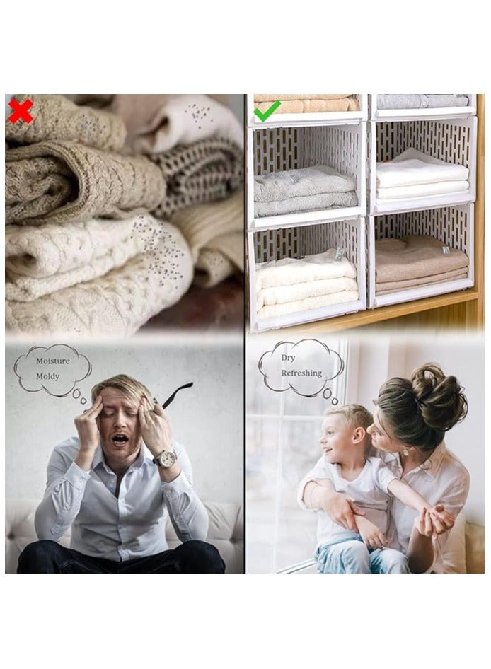 Coolchic Silica Gel Desiccant Bags, 100pcs Non-Toxic Moisture Absorber Desiccant Dehumidifier (5g/100packs)  Silica Gel Desiccant Bags Moisture Absorber Reusable Packets Premium Silicone Beads Moisture Absorption Bags Air Dryer for Clothes, Digital, Documents, - Image 3