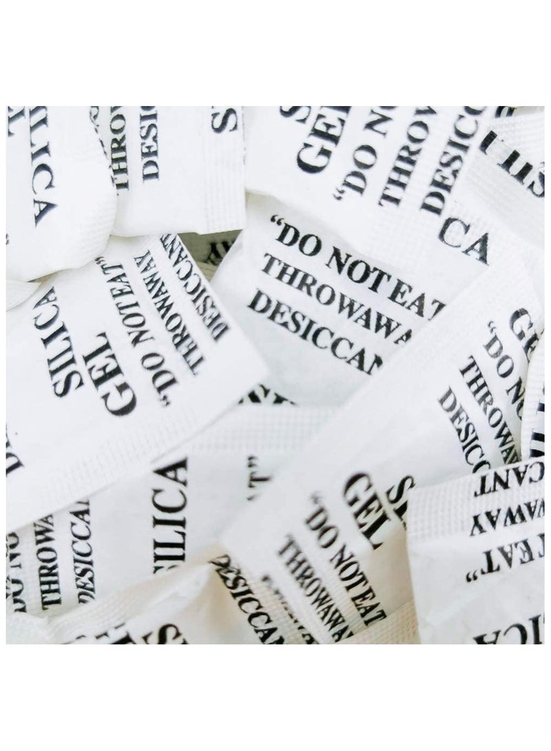 Coolchic Silica Gel Desiccant Bags, 100pcs Non-Toxic Moisture Absorber Desiccant Dehumidifier (5g/100packs)  Silica Gel Desiccant Bags Moisture Absorber Reusable Packets Premium Silicone Beads Moisture Absorption Bags Air Dryer for Clothes, Digital, Documents, - Image 4